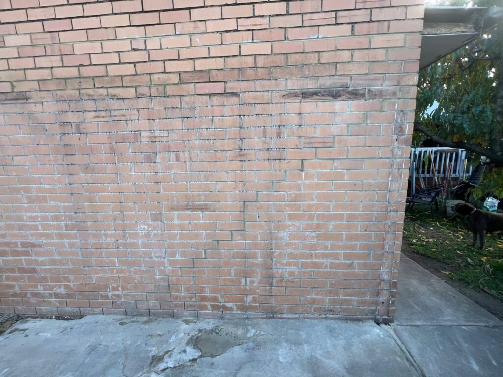 Wall stabilised and restored following professional underpinning. Underpinning in Melbourne and Geelong.